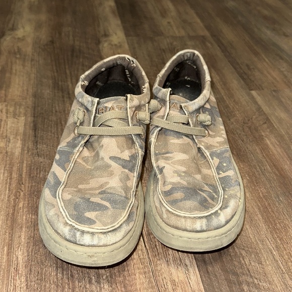 Ariat Men's Hilo Stretch Camo Slip On Comfort Lace Shoes 10040443 Size 7.5 - Picture 2 of 6